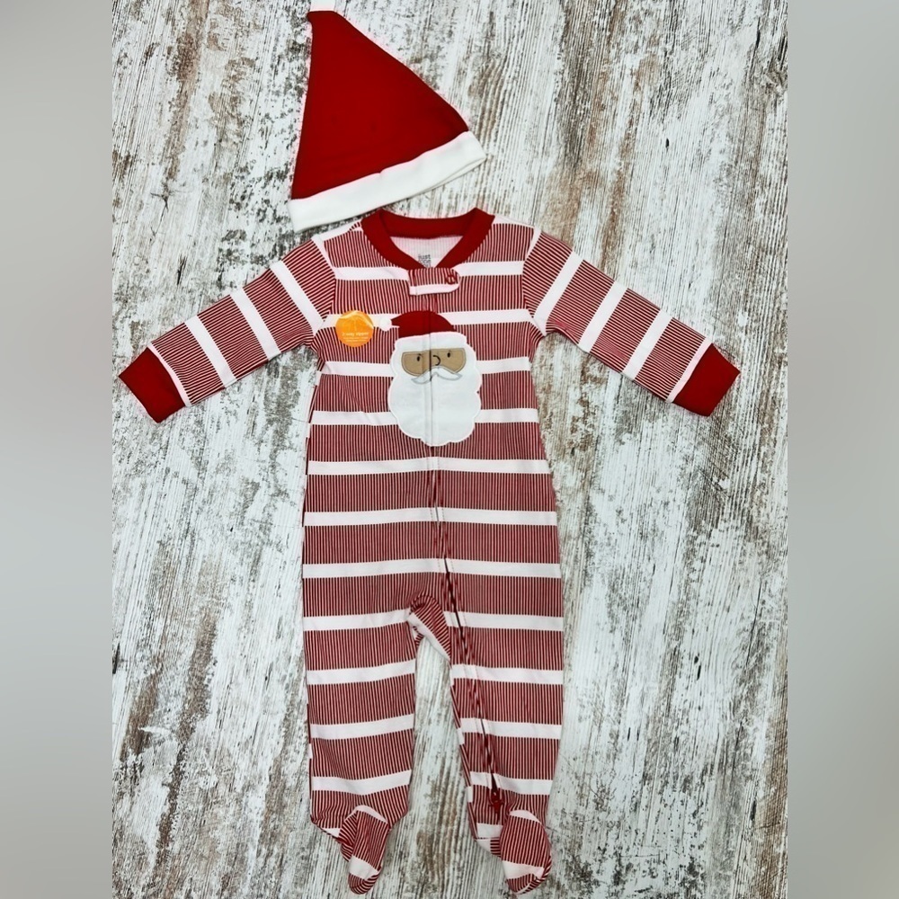 INFANT Carter's Striped Santa Outfit with Hat 9 mo